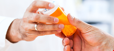 Medicine in hands
