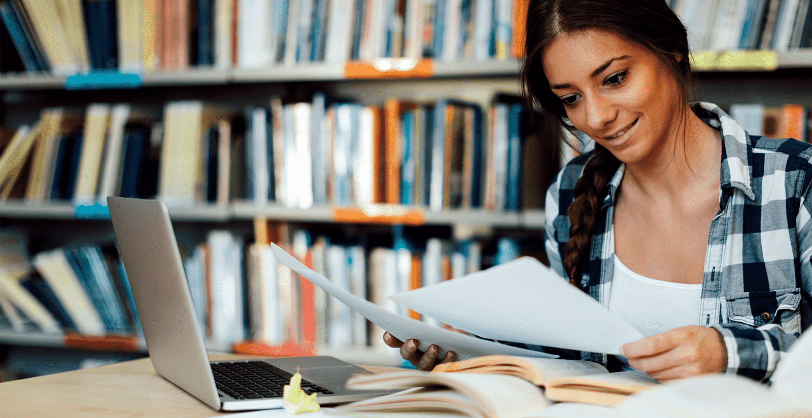 Girl in Library