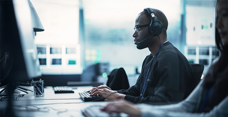 African American Computer Engineer Finds and Fixes Bugs banner