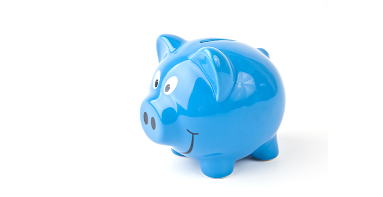 Blue Piggy Bank