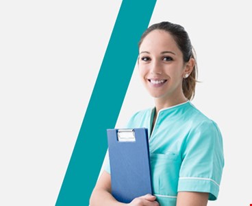 Young doctor smiling and keeping reports in hand