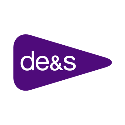 Defence Equipment and Support (DE&S logo