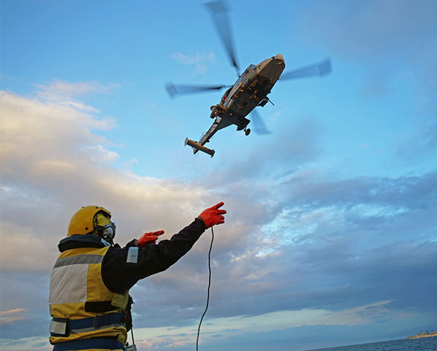 Military aircraft helicopters flying and takeoff