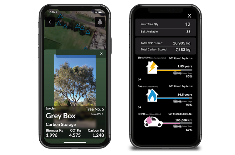 CMyTrees phone screens