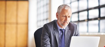 Focused on the task in front of him